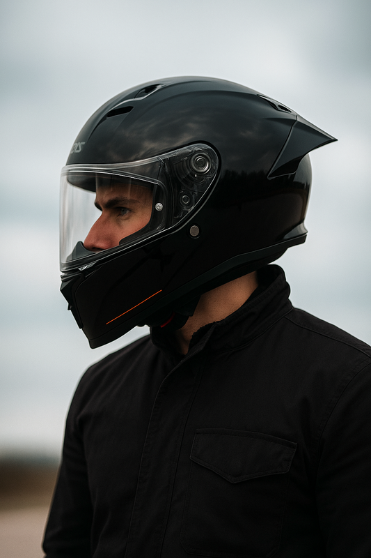 AXXIS FF132 Fenix Solid A1 Gloss Motorcycle Helmet Black