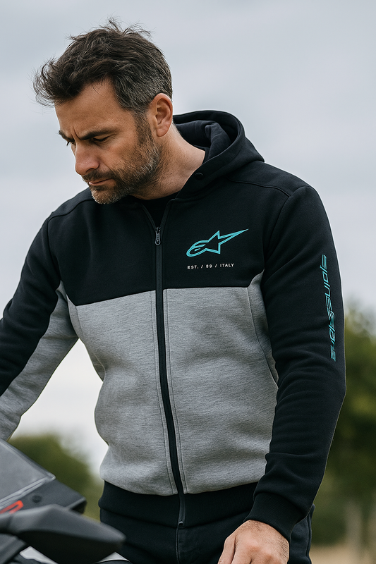 Alpinestars Chrome V2 Sport Hoodie Turquoise Black